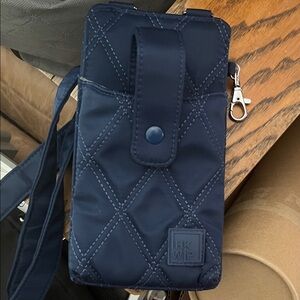 HKWP Navy Quilted Men's Belt Bag